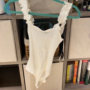 Honey punch small white body suit
